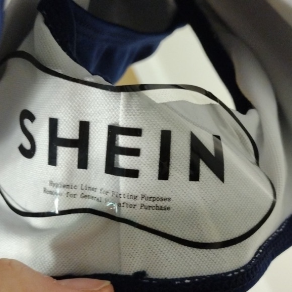 Shein Swim Suit Bottom Navy Blue New With Sanitary Liner - Picture 3 of 3